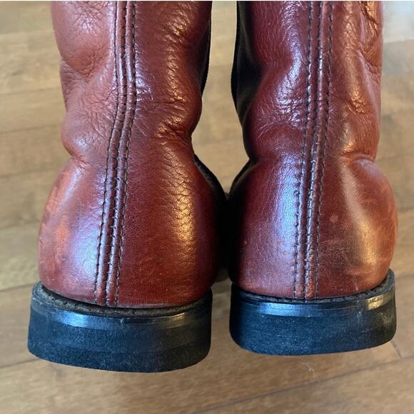 Vintage Dexter Brown Cognac Distressed Fleece-Lined Boot Men's size 9 - Picture 9 of 12